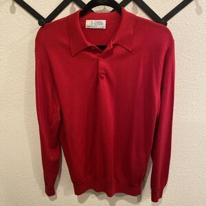 John Smedley 100% Merino Wool Polo Sweater Size 42”